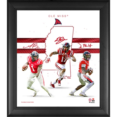 Ole Miss Rebels Framed 15" x 17" Franchise Foundations Collage