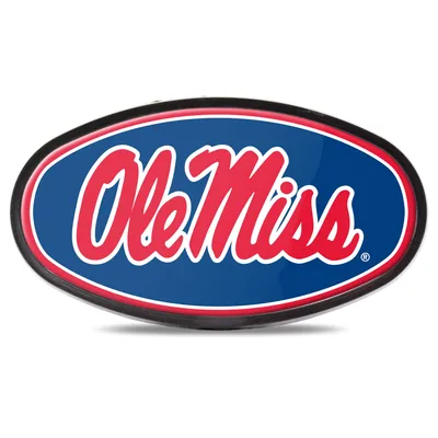 Ole Miss Rebels Mega Oval Fixed 2" Hitch Receiver Cover