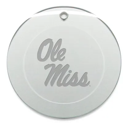 Ole Miss Rebels Round Logo Ornament