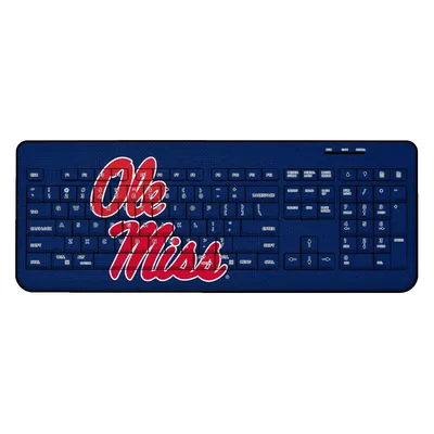 Ole Miss Rebels Solid Design Wireless Keyboard