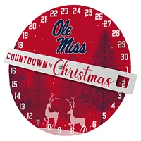 Pegasus Ole Miss Rebels Compte à rebours jusqu’au panneau mural de Noël