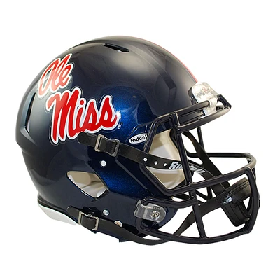 Riddell Ole Miss Rebels Revolution Speed ​​Casque de football authentique pleine taille