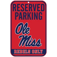 Panneau en plastique WinCraft Ole Miss Rebels 11"x 17"