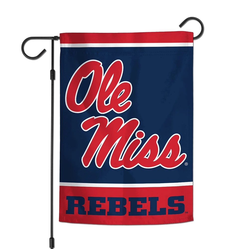 Drapeau de jardin double face WinCraft Ole Miss Rebels 12" x 18"