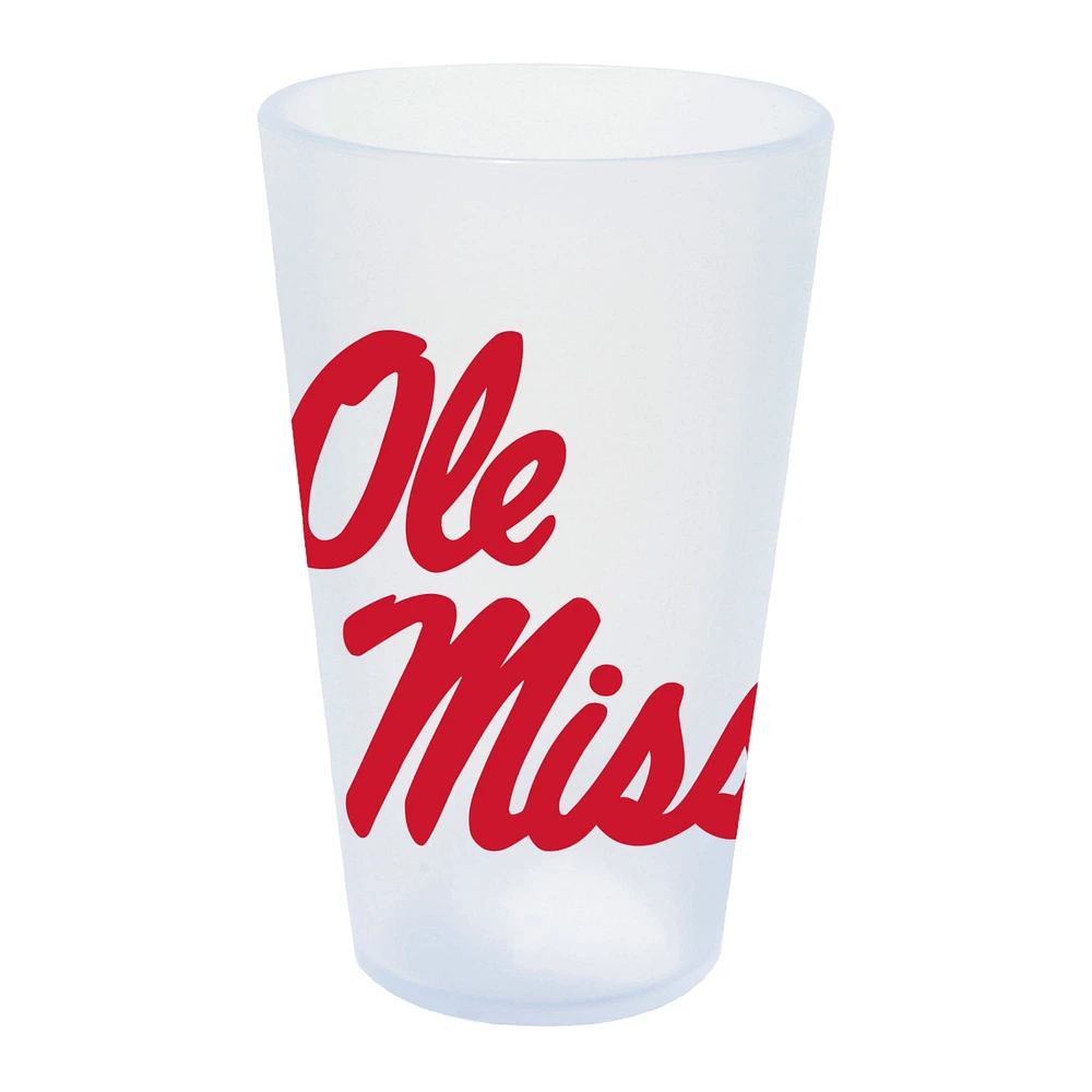 WinCraft Ole Miss Rebelles 16oz. Verre à pinte en silicone Icicle