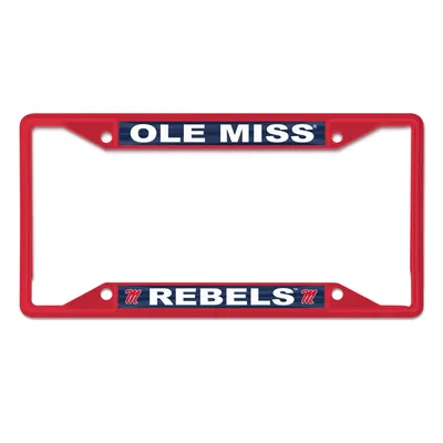Ole Miss Rebels WinCraft Chrome Color License Plate Frame