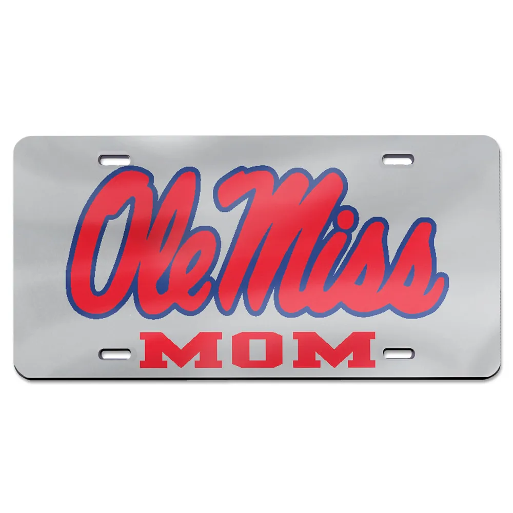 WinCraft Ole Miss Rebels Mom Plaque d'immatriculation en acrylique découpée au laser