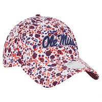 Casquette ajustable blanche Ole Miss Rebels Blooming 9TWENTY pour femme de New Era