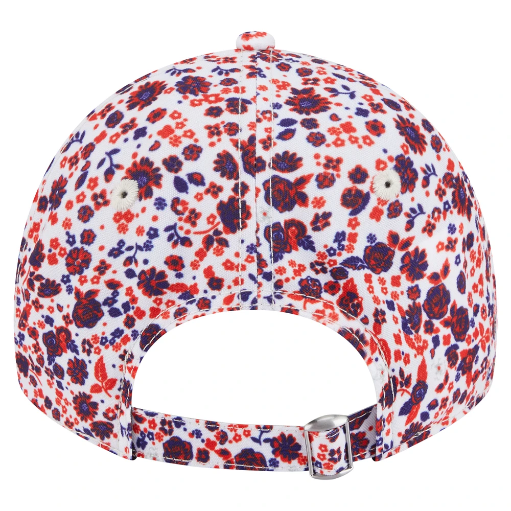 Casquette ajustable blanche Ole Miss Rebels Blooming 9TWENTY pour femme de New Era