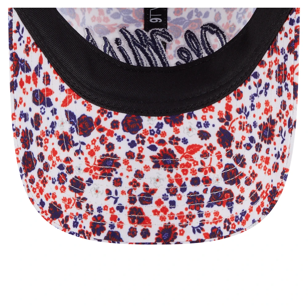 Casquette ajustable blanche Ole Miss Rebels Blooming 9TWENTY pour femme de New Era