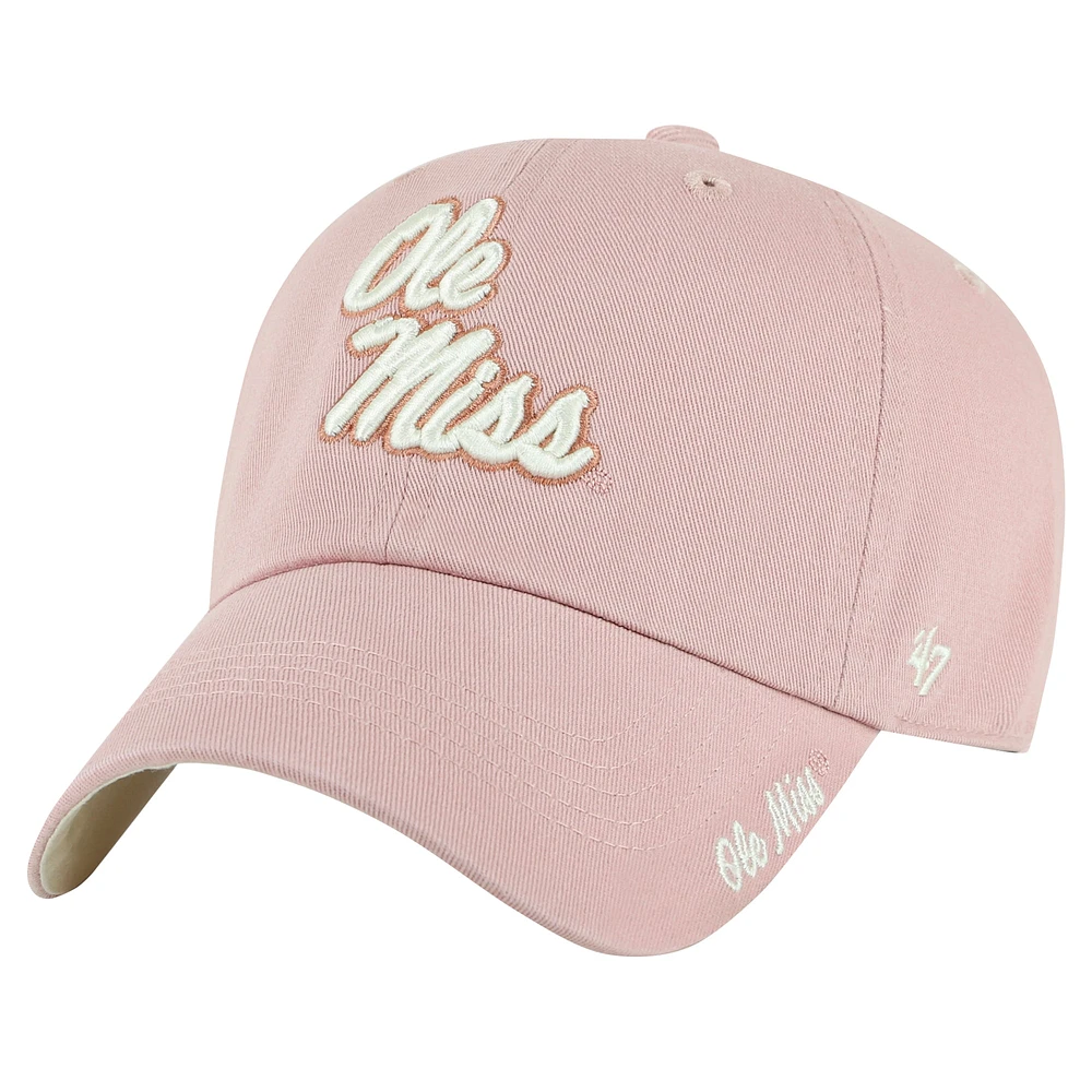 Women's '47 Light Pink Ole Miss Rebels Dusty Miata Clean Up Adjustable Hat