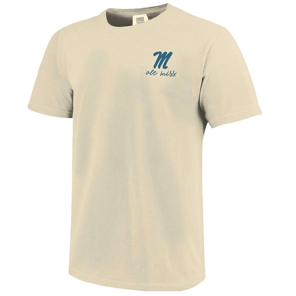 Women's Comfort Colors Natural Ole Miss Rebels Coquette T-Shirt