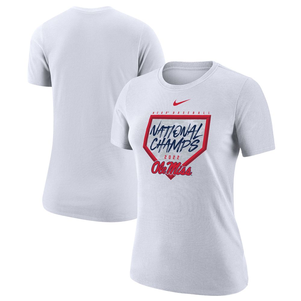 Women's Nike White Ole Miss Rebels 2022 NCAA Men's Baseball College World Series Champions T-Shirt