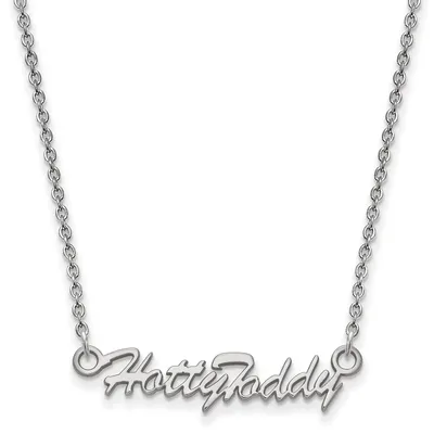 Ole Miss Rebels Women's Silver Script Logo Necklace