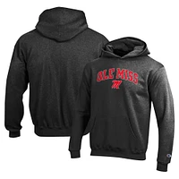 Sweat à capuche Heather Charcoal Ole Miss Rebels Campus pour jeunes champions