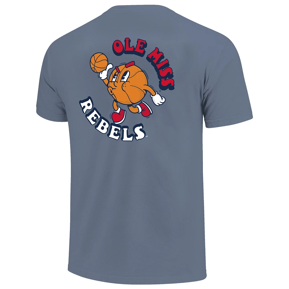 T-shirt de basket-ball aux couleurs confortables Ole Miss Rebels pour jeunes, bleu marine