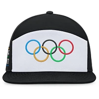 Men's Fanatics Black/White Olympic Games Ceremony Adjustable Hat