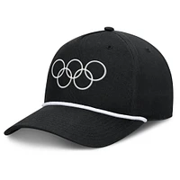 Men's Fanatics Black Olympic Games Podium A-Frame Adjustable Hat