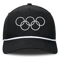Men's Fanatics Black Olympic Games Podium A-Frame Adjustable Hat