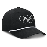 Men's Fanatics Black Olympic Games Podium A-Frame Adjustable Hat