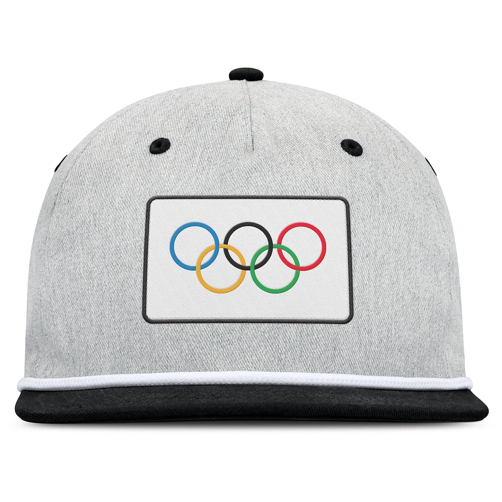 Men's Fanatics Heather Gray/Black Olympic Games Photo Finish Adjustable Hat
