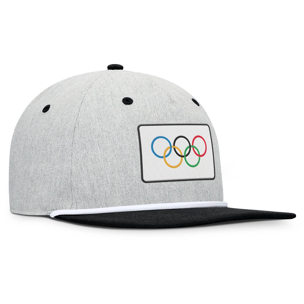 Men's Fanatics Heather Gray/Black Olympic Games Photo Finish Adjustable Hat