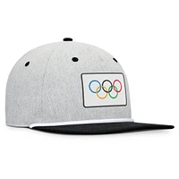 Men's Fanatics Heather Gray/Black Olympic Games Photo Finish Adjustable Hat