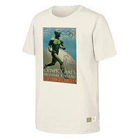 T-shirt naturel du patrimoine olympique des Jeux d'Helsinki de 1952 pour hommes