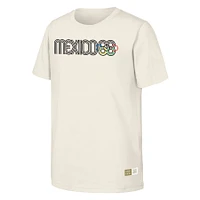 T-shirt naturel du patrimoine olympique des Jeux Mexique de 1968 pour hommes