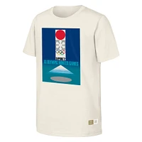 T-shirt naturel du patrimoine olympique des Jeux de Sapporo 1972 pour hommes