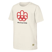 T-shirt naturel du patrimoine olympique des Jeux de Montréal 1976 pour hommes
