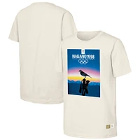 T-shirt naturel du patrimoine olympique des Jeux de Nagano 1998 pour hommes
