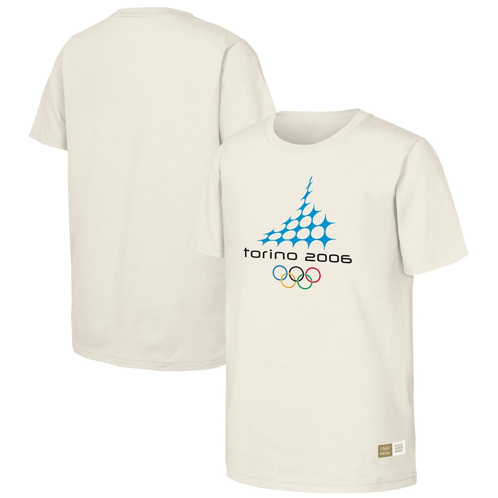 T-shirt naturel du patrimoine olympique des Jeux de Turin 2006 pour hommes