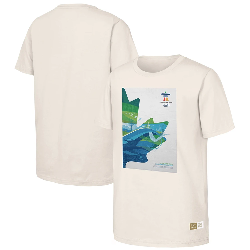 T-shirt naturel du patrimoine olympique des Jeux de Vancouver 2010 pour hommes