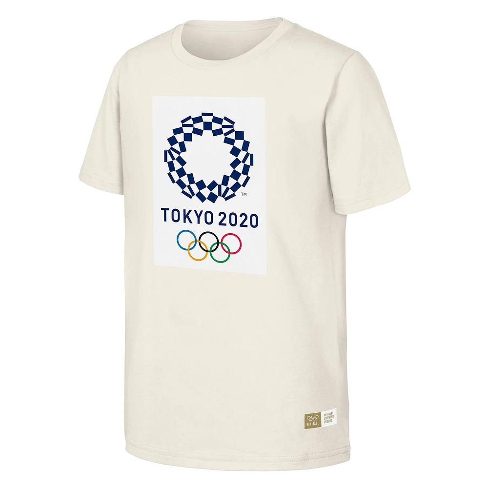 T-shirt naturel du patrimoine olympique des Jeux Tokyo 2020 pour hommes