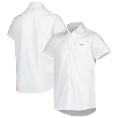 Youth White The Olympic Collection Button-Up Shirt