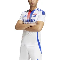 Men's adidas White Olympique Lyonnais 2024/25 Home Replica Jersey