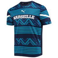 Men's Puma Navy Olympique Marseille Pre-Match DryCELL Top