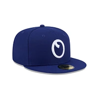 Men's New Era  Dark Blue Omaha Storm Chasers Theme Nights 59FIFTY Fitted Hat