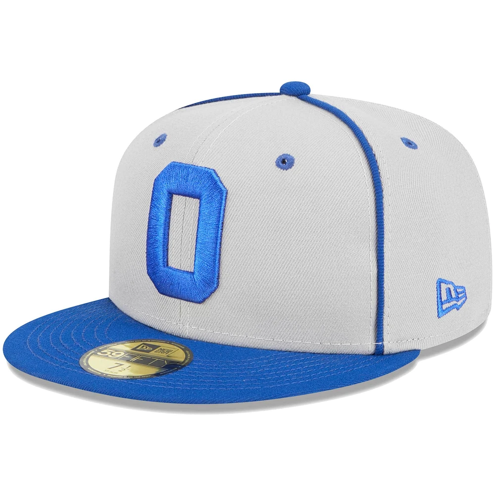 Casquette ajustée New Era pour homme Omaha Storm Chasers soirées à thème Rockets 59FIFTY grise