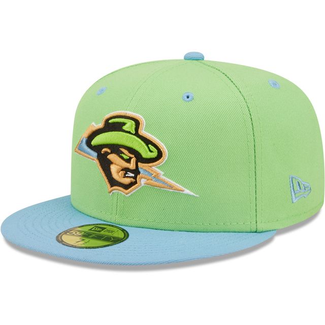 Casquette ajustée 59FIFTY Cazadores De Tormentas Omaha Copa La Diversion New Era pour homme, vert/bleu clair