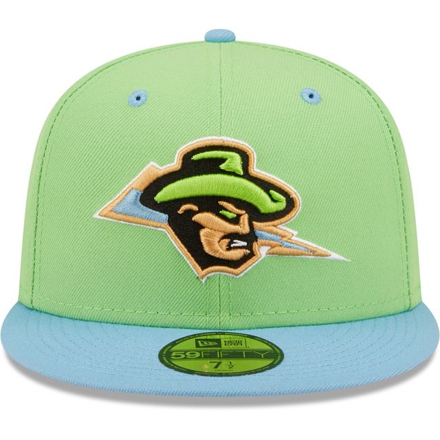 Casquette ajustée 59FIFTY Cazadores De Tormentas Omaha Copa La Diversion New Era pour homme, vert/bleu clair