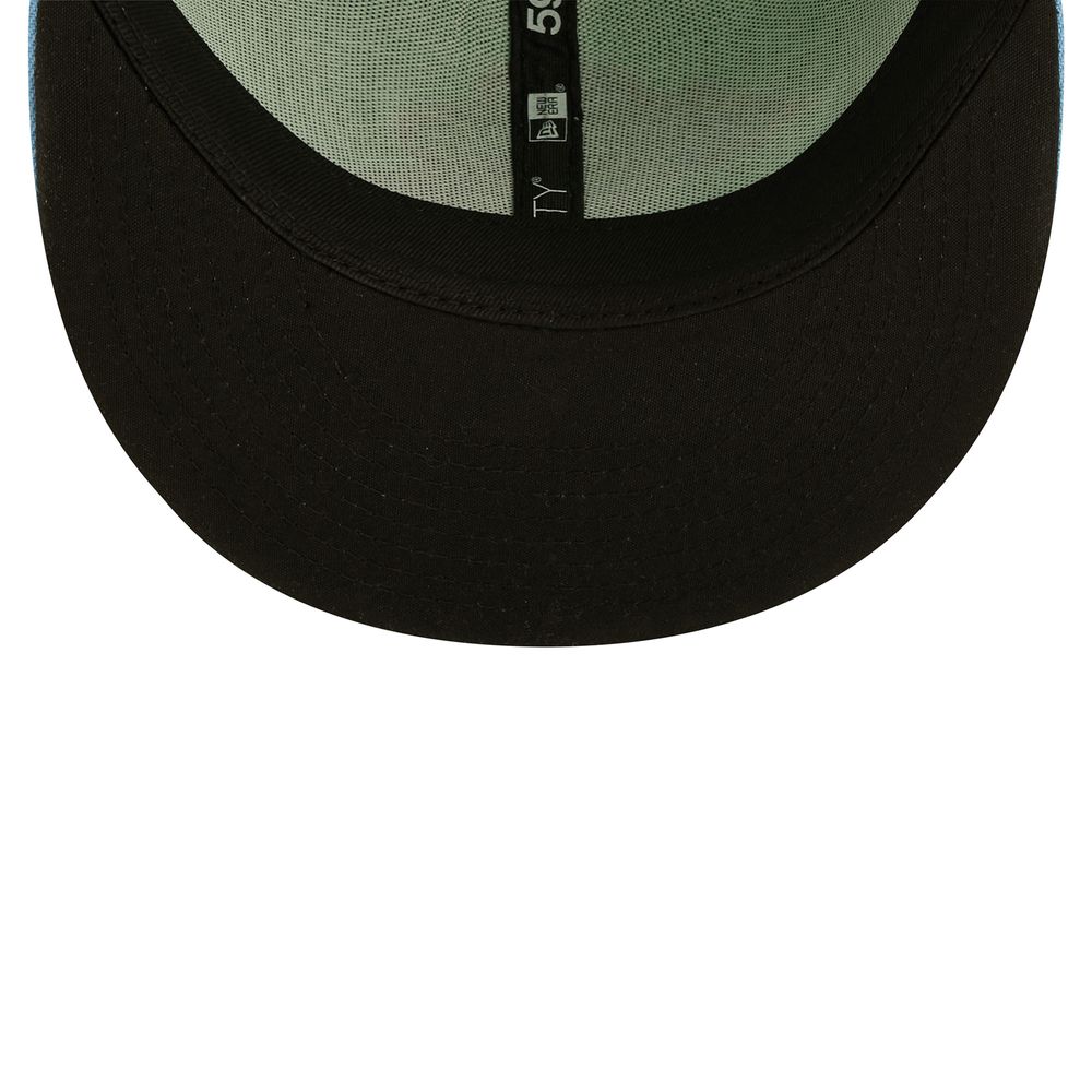 Men's New Era Green/Light Blue Cazadores De Tormentas Omaha Copa La Diversion 59FIFTY Fitted Hat