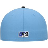 Men's New Era Light Blue Omaha Storm Chasers Authentic Collection Team Alternate 59FIFTY Fitted Hat