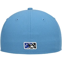Men's New Era Light Blue Omaha Storm Chasers Authentic Collection Team Alternate 59FIFTY Fitted Hat