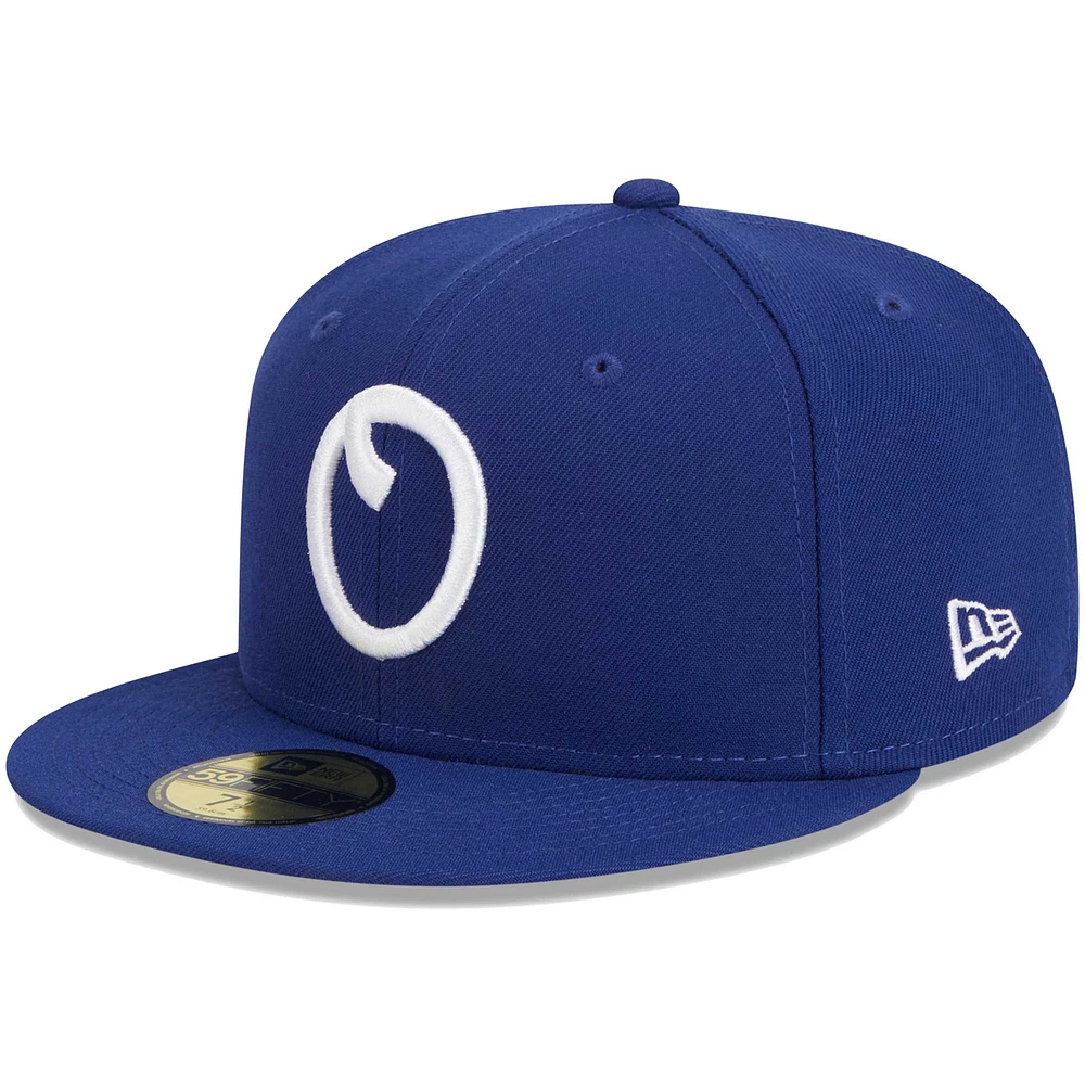 Casquette ajustée 59FIFTY pour homme Omaha Storm Chasers Theme Nights Royals New Era bleu marine