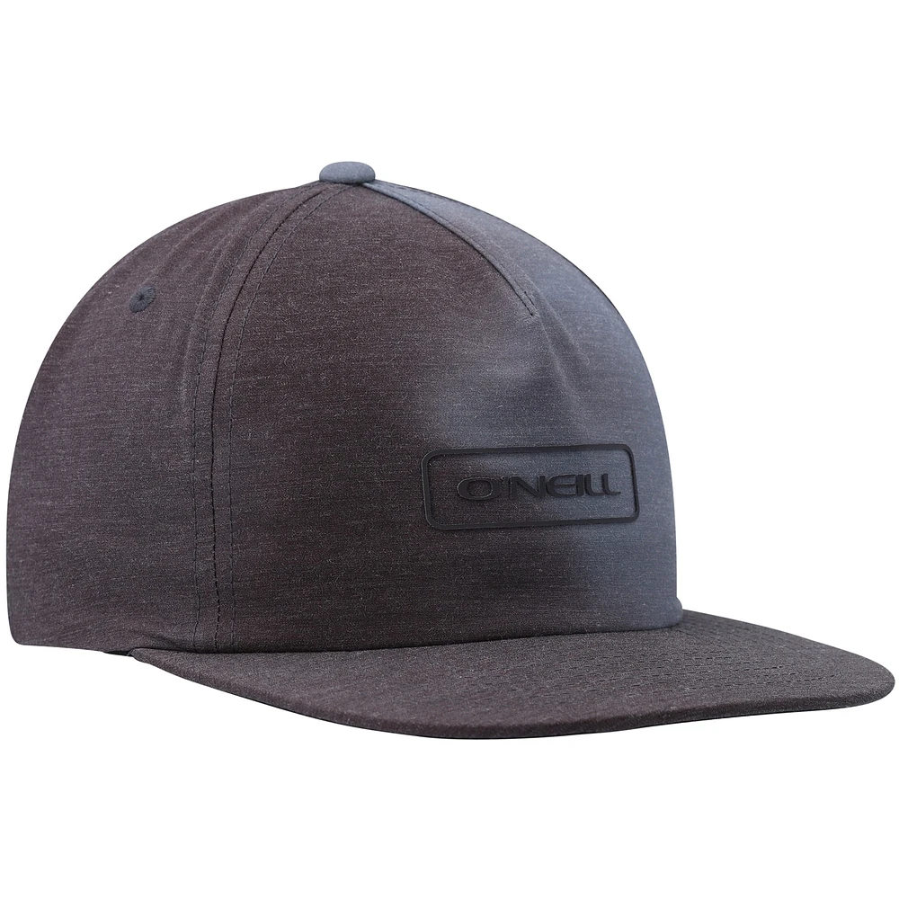 Men's O'Neill Gray Solid Hybrid Snapback Hat