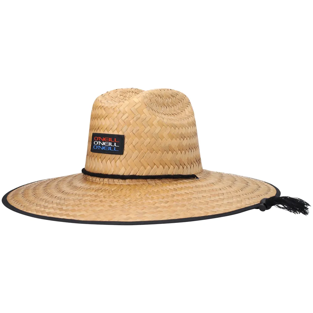 Chapeau de sauveteur en paille avec logo O'Neill Natural Sonoma pour hommes