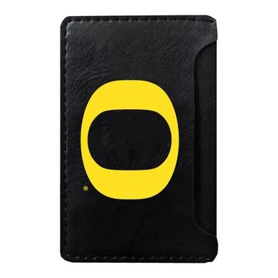 Oregon Ducks Faux Leather Phone Wallet Sleeve - Black