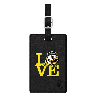 Oregon Ducks Love Bag Tag - Black